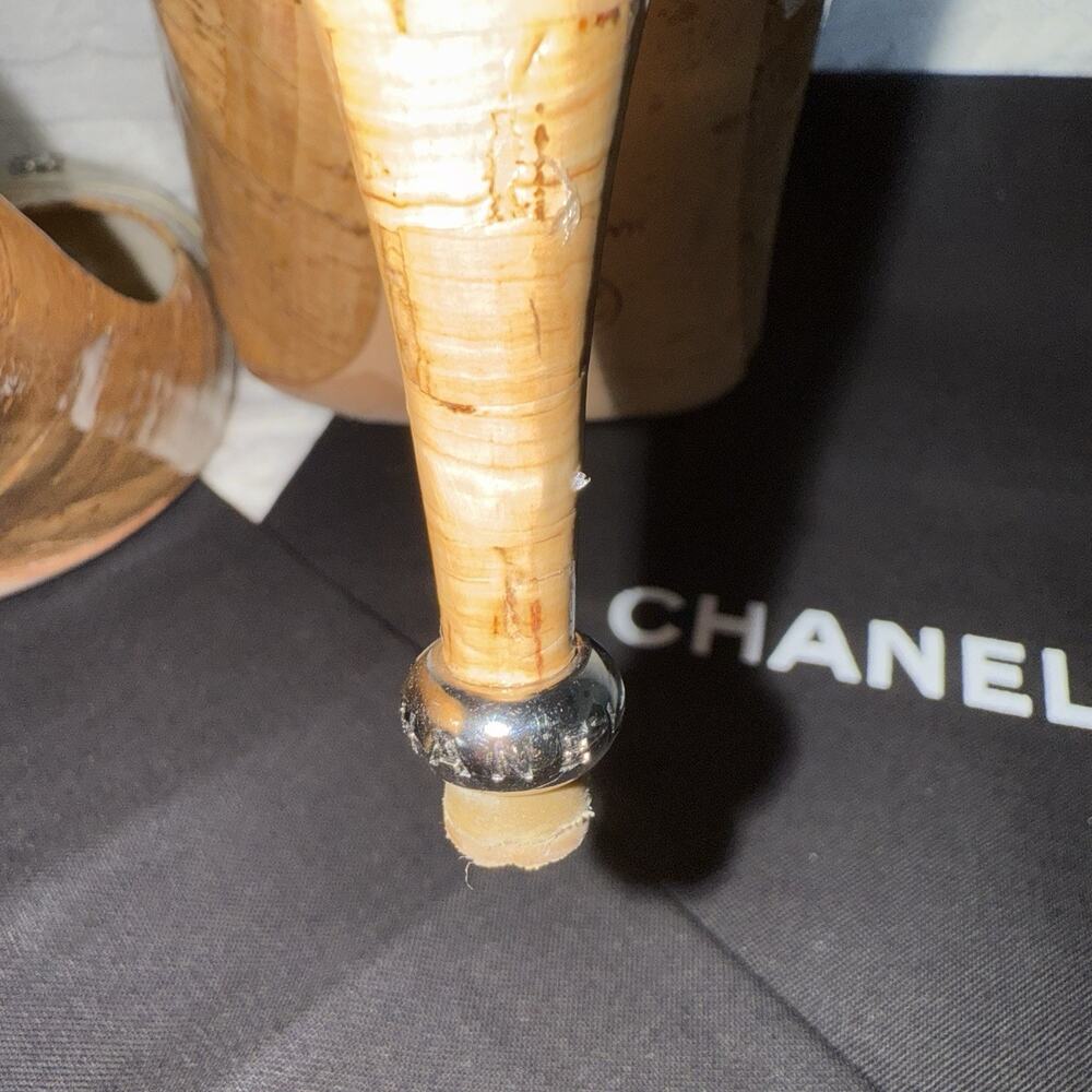 Chanel Patent Leather Polished Wood Design Classic Luxury Pump Heels EU 42 US 11 - Picture 13 of 16